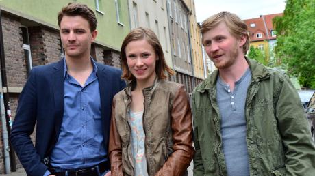 Die Schauspieler im "Tatort" Erfurt: Friedrich Mücke (l), Alina Levshin und Benjamin Kramme.