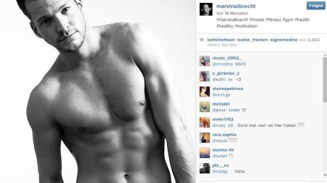 So sexy präsentiert sich Marvin Albrecht, bekannt aus "Die Bachelorette 2014" auf Instagram. 