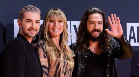 Bill Kaulitz, Heidi Klum und Tom Kaulitz bei der Verleihung der About You Awards.