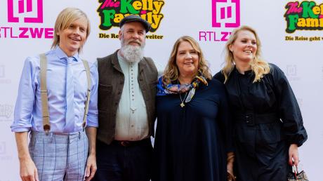 John (l-r), Paul, Kathy und Patricia Kelly bei der Vorstellung der neuen Doku-Serie «Die Reise geht weiter» in Köln.