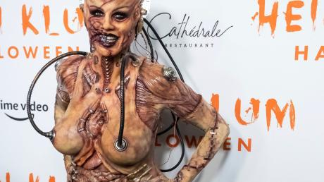 Model Heidi Klum verkleidete sich 2019 als Alien.