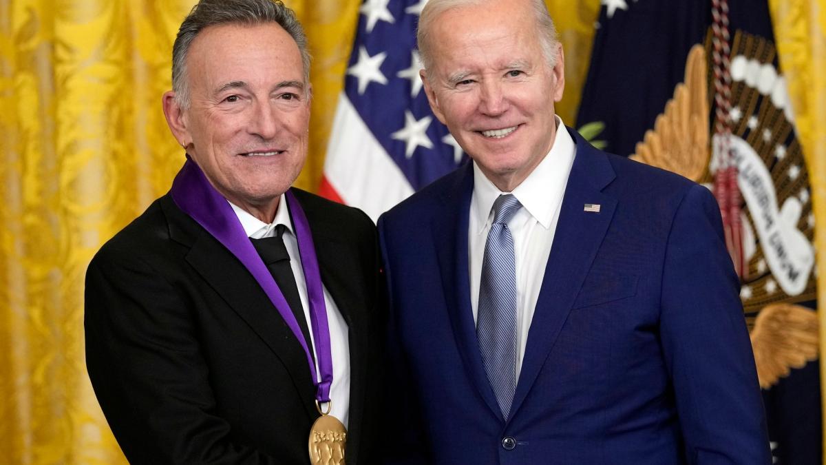 #US-Präsident Biden ehrt Springsteen und andere Künstler