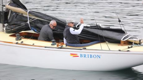 Juan Carlos ist an Bord des Segelschiffs «El Bribon» im Real Club Nautico de Sansenxo.