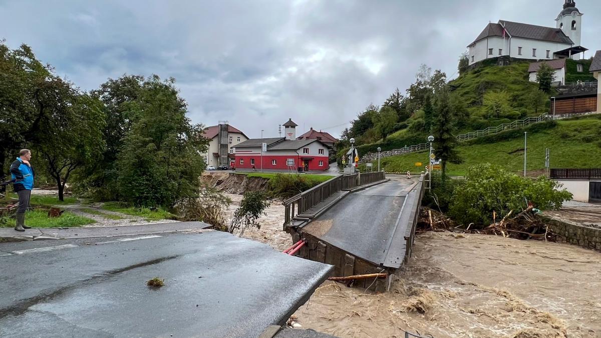 #Unwetter: Staudamm in Slowenien gebrochen: Dörfer werden evakuiert