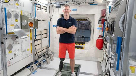 ESA-Astronaut John McFall bei einem Training im  Europäischen Astronautenzentrum (EAC).