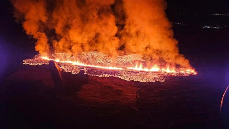 In Island ist am Donnerstagmorgen erneut ein Vulkan ausgebrochen. Es handelt sich bereits um die zweite Eruption in diesem Jahr. 