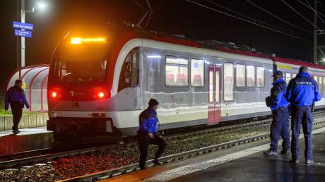 Bei einer Geiselnahmen in einem Zug in der Schweiz wurden 14 Passagiere und der Zugführer festgehalten.