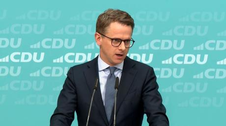 Die CDU, hier Generalsekretär Carsten Linnemann, will das Bürgergeld abschaffen. 