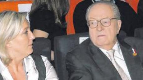 Parteigründer und -chef Jean-Marie Le Pen baut auf seine Tochter Marine als Nachfolgerin.  