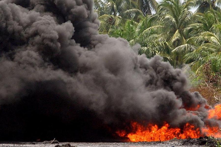 Bildergebnis für Niger Delta stark von Umweltverschmutzung betroffen sind.