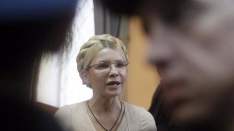 Julia Timoschenko bei der Urteilsverkündung. 