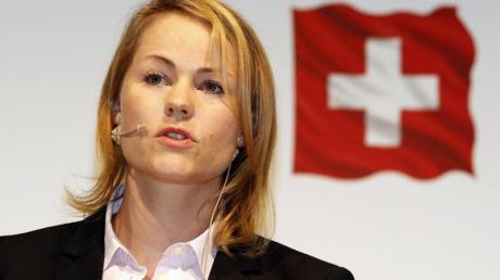 Die Zürcher Nationalrätin Natalie Rickli: «Einzelne Deutsche stören mich nicht, mich stört die Masse». Foto: Urs Flueeler dpa
