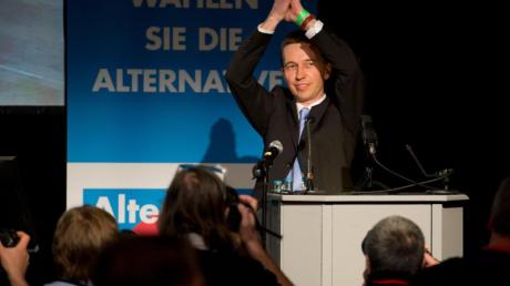 Vorsitzender  der Partei Alternative für Deutschland (AfD), Bernd Lucke, beim Gründungsparteitag.