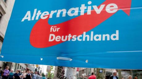 Wahlplakat der Alternative für Deutschland: Die junge Partei hat Probleme mit dem politischen Vorleben mancher prominenter Mitglieder.