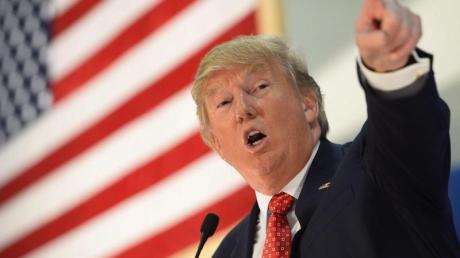 Der republikanische Präsidentschaftsbewerber Donald Trump bei einer Veranstaltung in Nashua, New Hampshire.