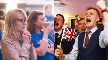 Geteiltes Land beim Brexit: Die einen sind schockiert, die anderen fassungslos.