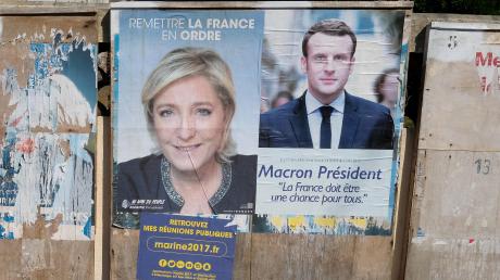 Der Wahlkampf in Frankreich geht in die zweite, entscheidende Runde: Marine Le Pen und Emmanuel Macron treffen in der Stichwahl aufeinander.