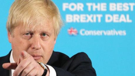 Außenminister Boris Johnson während einer Wahlkampfveranstaltung im Sommer. In Sachen Brexit gehörte Johnson zu den treibenden Kräften.
