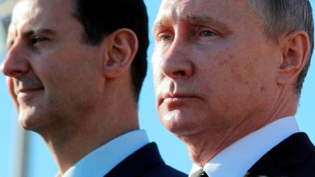Gestern in Syrien: Baschar al-Assad (links) und Wladimir Putin. 	 	