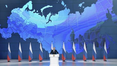 Wladimir Putin hielt seine 15. Rede an die Nation.