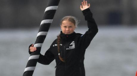 Greta Thunberg startete am Mittwoch ihre Atlantik-Überfahrt an Bord der Hochseejacht "Malizia".