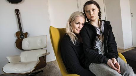 Lange war die Mutter das berühmte Gesicht der Familie: Opernsängerin Malena Ernman mit ihrer Tochter Greta Thunberg im April 2018, bevor die junge Schwedin zur berühmten Aktivistin wurde.