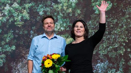 Die beiden Bundesvorsitzenden von Bündnis 90/Die Grünen, Robert Habeck und Annalena Baerbock.