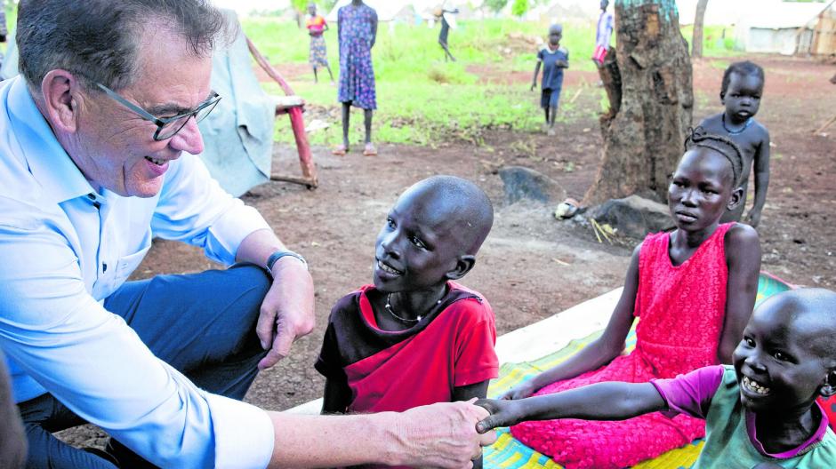 Als Bundesentwicklungsminister hatte Gerd Müller immer wieder afrikanische Flüchtlingslager besucht.