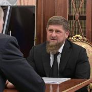Der tschetschenische Präsident Ramsan Kadyrow 2017 zu Gast bei Kremlchef Wladimir Putin in Moskau.