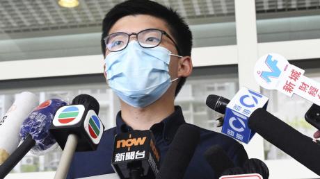 Joshua Wong ist einer der Bewerber, die nicht kandidieren dürfen. 	