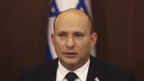 Israels Regierungschef Naftali Bennett während einer Kabinettssitzung.