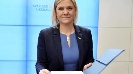 Magdalena Andersson will mit Schweden in die Nato.