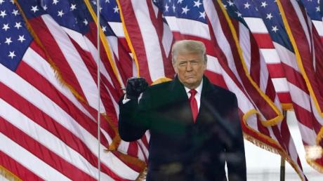 Der damalige US-Präsident Donald Trump sprach am 6. Januar 2021 in Washington bei einer Kundgebung.