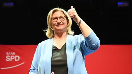 Wahlsiegerin Anke Rehlinger berät heute mit den SPD-Spitzengremien über das weitere Vorgehen.