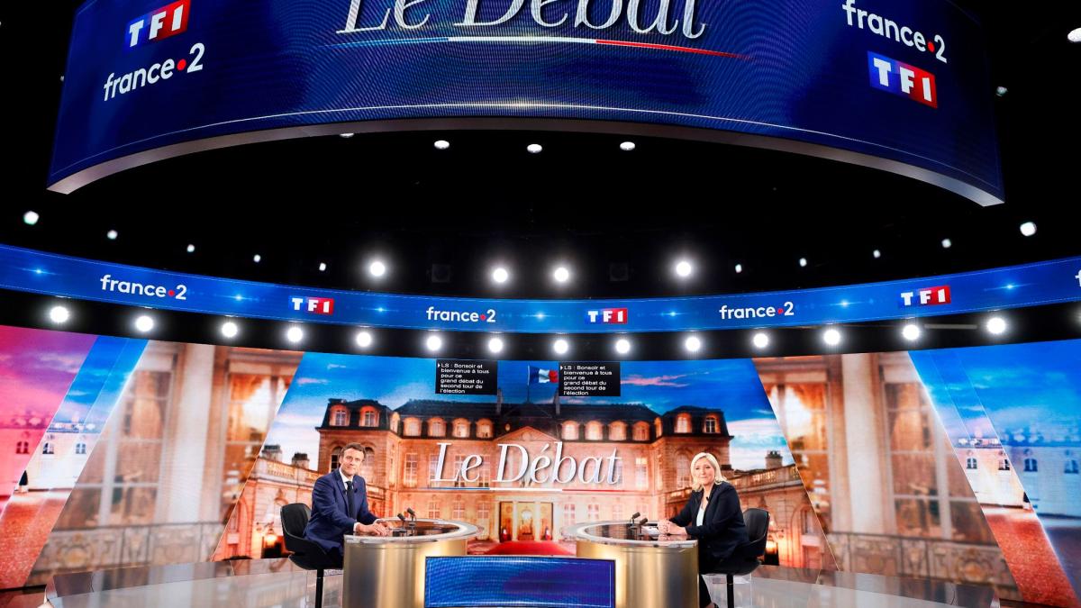 #Frankreich: TV-Duell: Macron und Le Pen streiten hart um Kernthemen