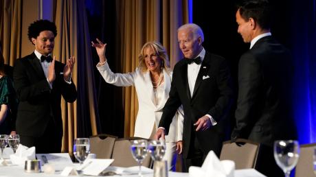 US-Präsident Joe Biden und First Lady Jill Biden beim jährlichen «Correspondents' Association Dinner» im Weißen Haus.