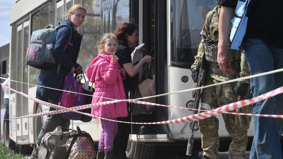 In Mariupol hat am Wochenende eine internationale Evakuierungsaktion zur Rettung von Zivilisten begonnen.