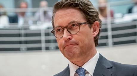 Andreas Scheuer im Oktober 2020 als Zeuge vor dem Maut-Untersuchungsausschuss des Bundestags.