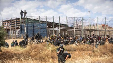 Der Grenzzaun zwischen Marokko und der spanischen Nordafrika-Exklave Melilla wird immer wieder von Asylsuchenden überwunden.