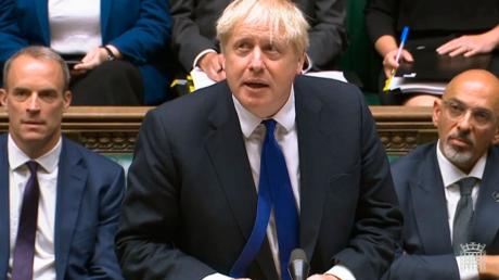 Boris Johnson denkt bislang nicht an einen Rücktritt.