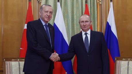 Recep Tayyip Erdogan und Wladimir Putin in Sotschi.