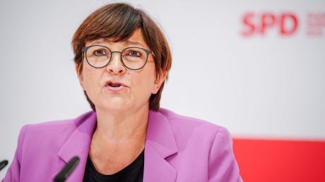 Die SPD-Vorsitzende Saskia Esken erneuerte ihre Forderung nach einer Übergewinnsteuer.