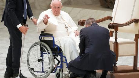 Papst Franziskus bei seiner wöchentlichen Generalaudienz im Vatikan.