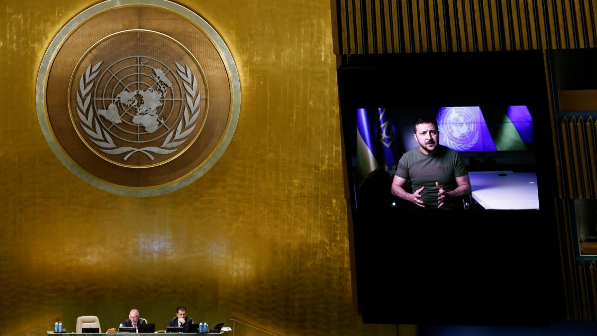 #Krieg in der Ukraine: UN-Vollversammlung: Selenskyj verlangt Bestrafung Russlands