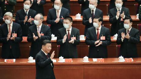 Chinas Präsident Xi Jinping vor der Eröffnungszeremonie des 20. Nationalen Kongresses der Kommunistischen Partei.