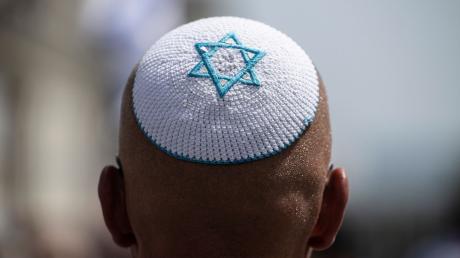 Die Kippa, die traditionelle religiöse Kopfbedeckung jüdischer Männer.