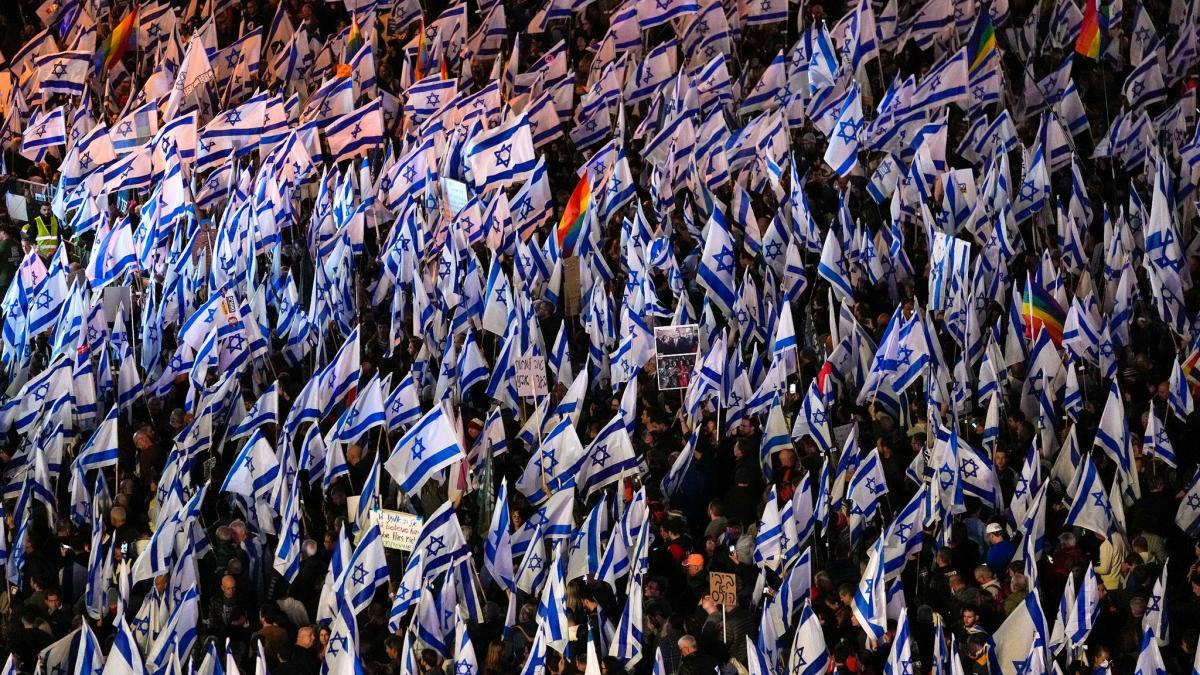 #Erneut Massenproteste in Israel gegen Justizreform
