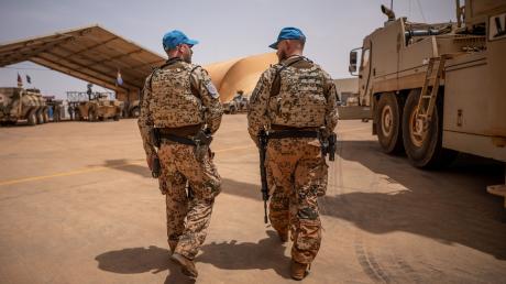 Soldaten der Bundeswehr im Feldlager Camp Castor in Mali im April dieses Jahres.
