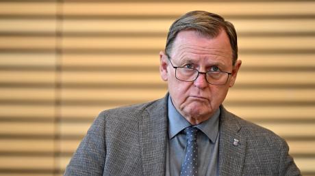 Thüringens Ministerpräsident Bodo Ramelow (Die Linke) kritisiert nach Attacken gegen ihn die CDU für ihren Umgang mit Ex-Verfassungsschutzpräsident Hans-Georg Maaßen.
