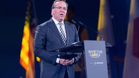 Bundesverteidigungsminister Boris Pistorius (SPD) spricht bei der Eröffnung der 6. Invictus Games in Düsseldorf.